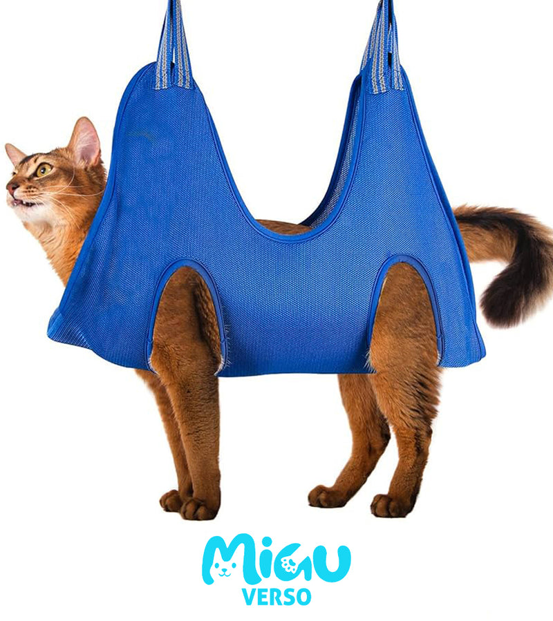 Rede Auxiliar para Higiene Gatos – Suporte Suspenso para 2 Ganchos