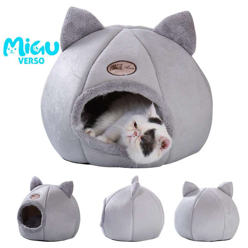 Cama Aconchegante para Gatos  – Ninho Quentinho de Inverno