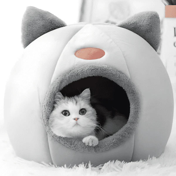 Cama Aconchegante para Gatos  – Ninho Quentinho de Inverno
