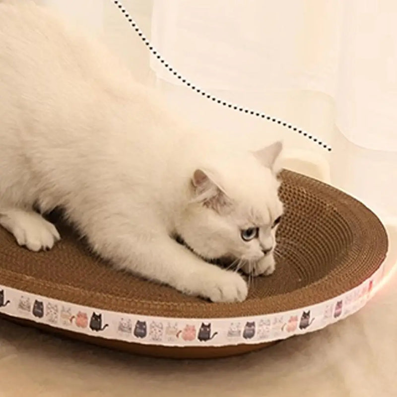 Arranhador Redondo de Papelão para Gatos – Ninho Bowl para Afiação de Garras e Descanso