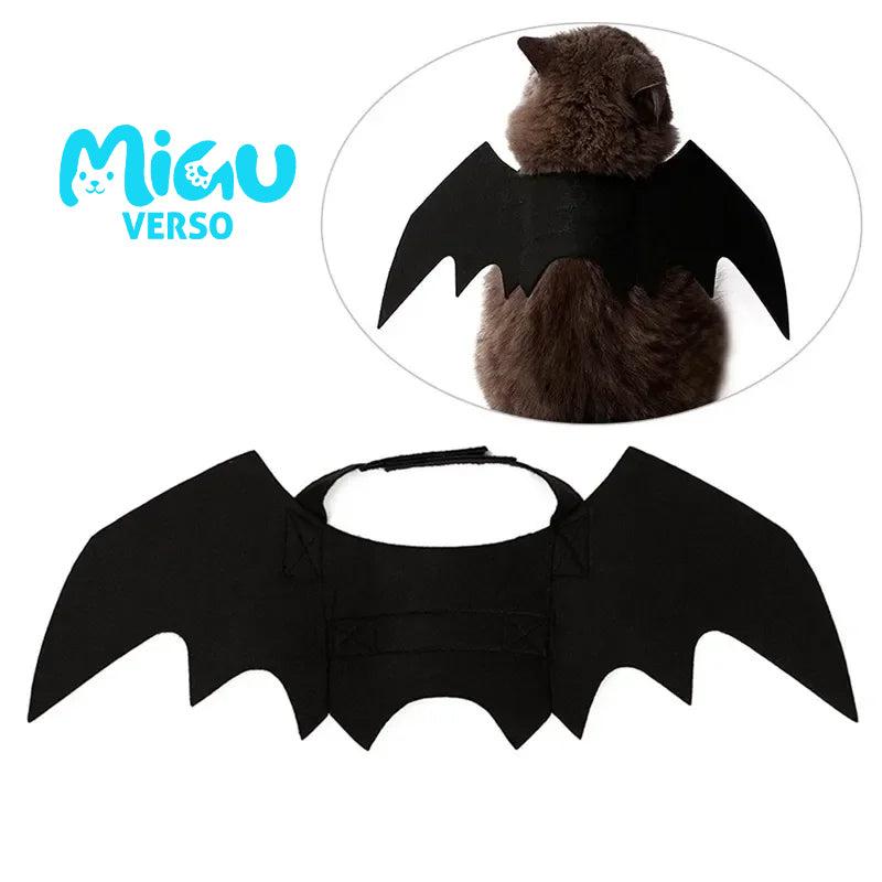 Asas de Morcego para Gatos – Fantasia Halloween 🦇🐱