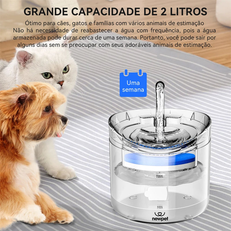 Fonte de Água Automática Newpet para Gatos