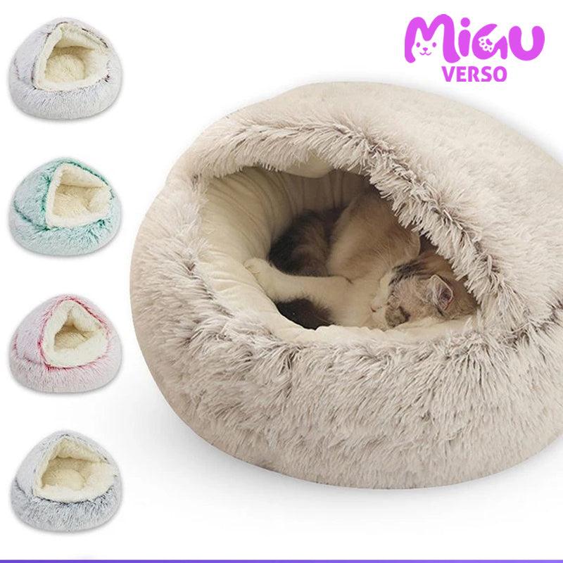 Cama para Gatos – Macia, Aconchegante e com Cobertura