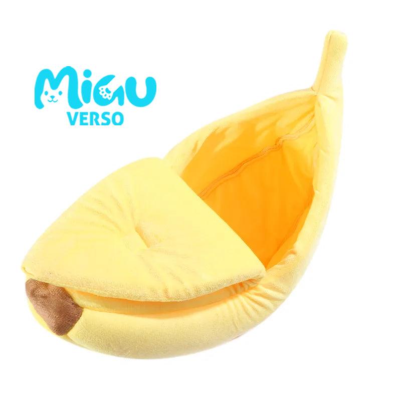 Cama de Banana para Gatos – Divertida, Aconchegante e Portátil 🍌🐱