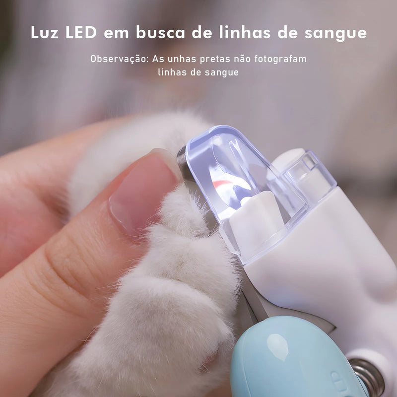 Cortador de Unhas com LED para Gatos 💡🐾