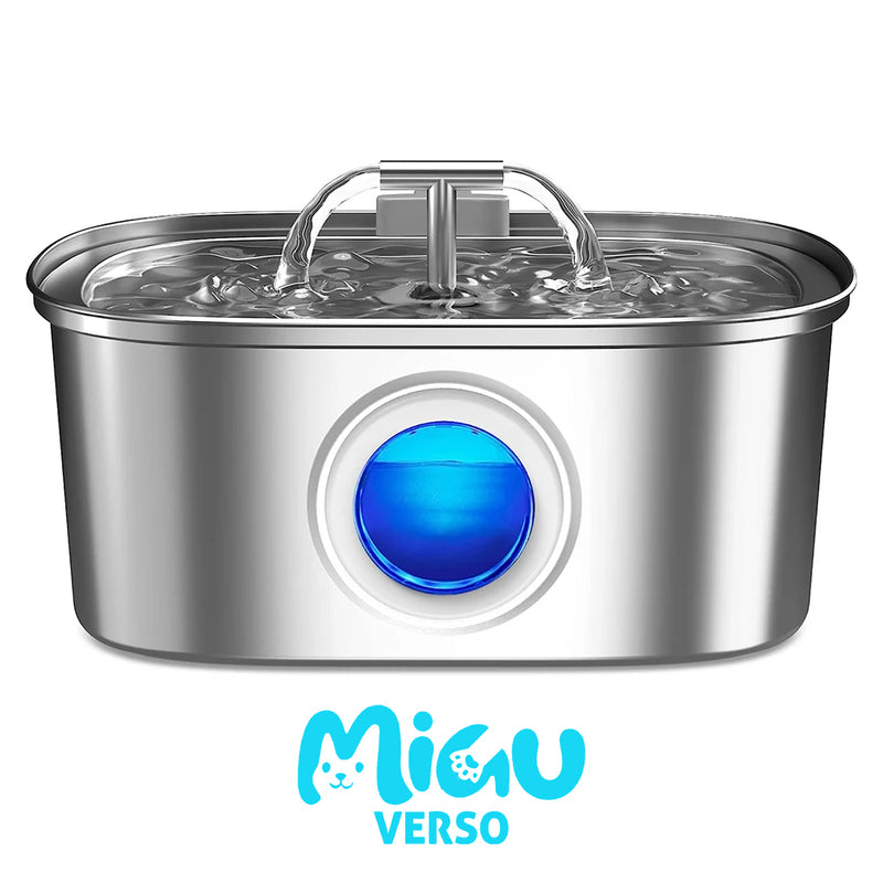 Fonte de Água Automática de Aço Inoxidável para Gatos