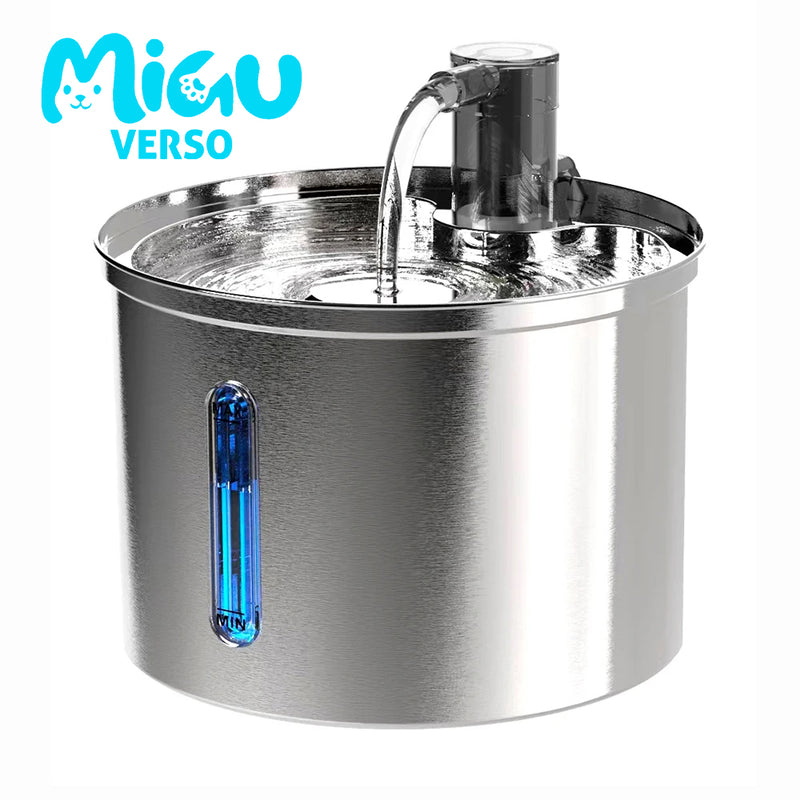 Fonte de Água Automática de Aço Inoxidável Newpet 3L para Gatos e Cães