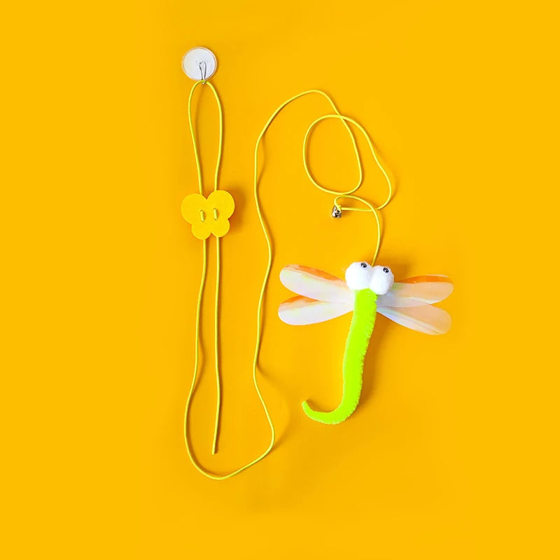 Brinquedo Interativo para Gatos –  Corda Elástica Suspensa