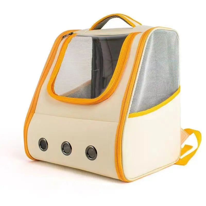 Mochila Transportadora para Gatos – Portátil, Respirável e com Cinto de Segurança