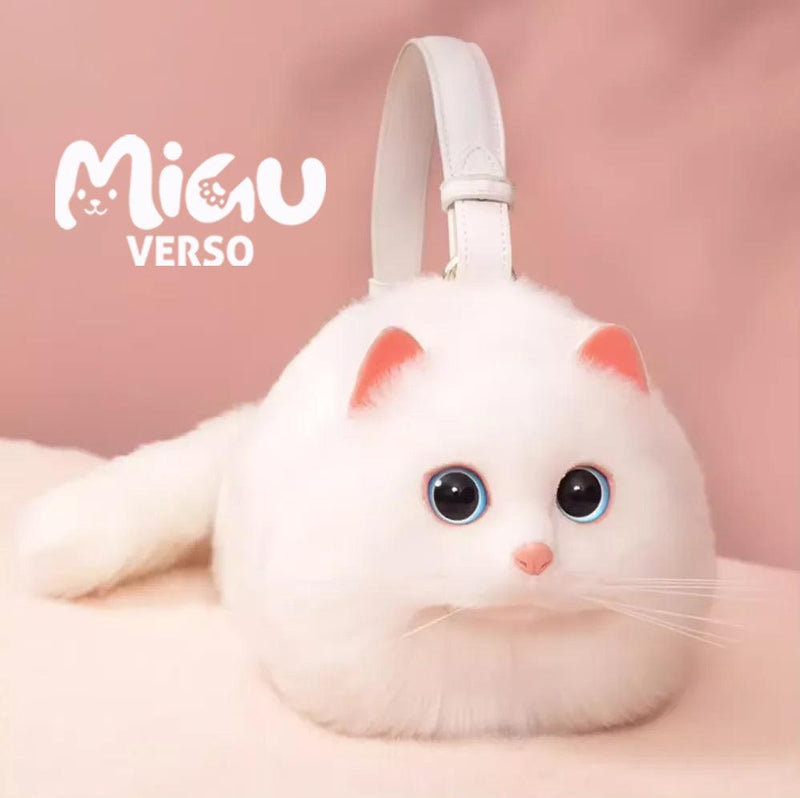 Bolsa de Ombro Feminina – Design Versátil com Pelúcia e Estampa de Gato 🐱