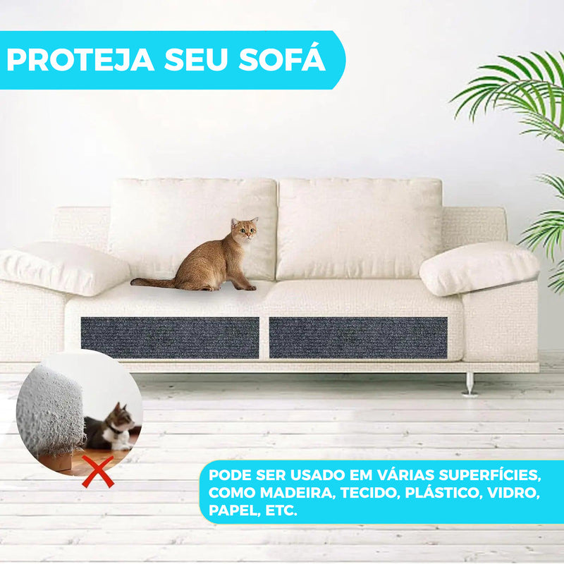 Protetor Autoadesivo Contra Arranhões de Gatos – Para Sofás, Paredes e Tapetes