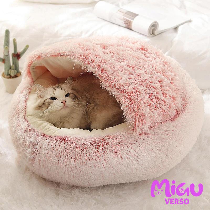 Cama para Gatos – Macia, Aconchegante e com Cobertura
