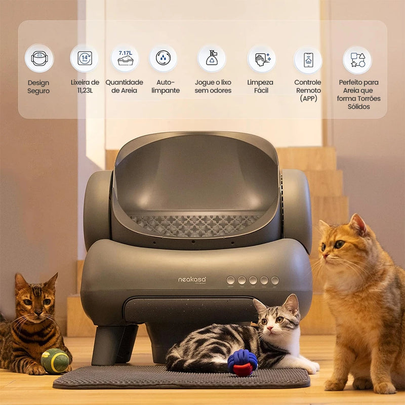 Caixa de Areia Automática Neakasa M1 – Autolimpante e Inteligente 🧼🐱