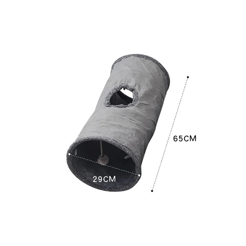 Túnel Interativo para Gatos – Dobrável e Resistente à Sujeira