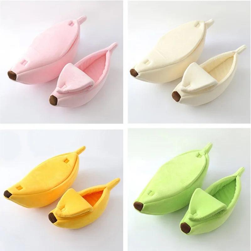 Cama de Banana para Gatos – Divertida, Aconchegante e Portátil 🍌🐱