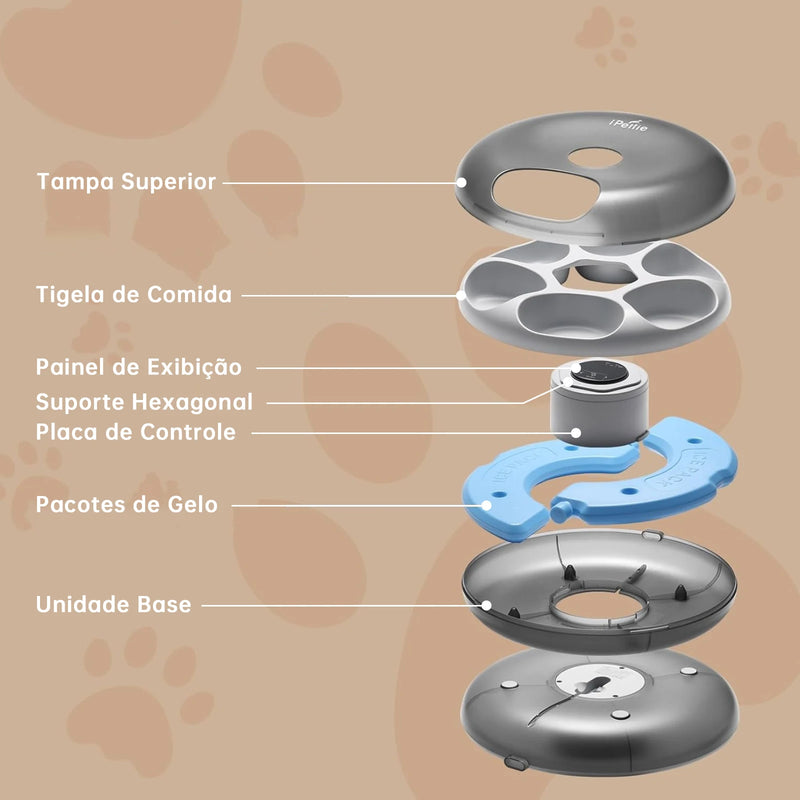 Comedouro Automático Sem Fio para Gatos