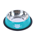 Tigela de Comida e Água para Gatos – Aço Inoxidável com Base Antiderrapante