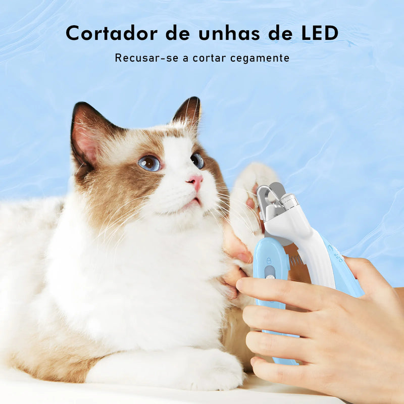 Cortador de Unhas com LED para Gatos 💡🐾