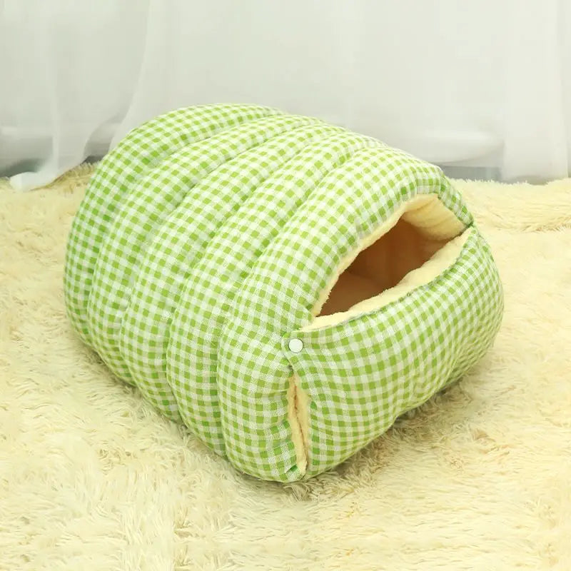 Cama de Inverno para Gatos – Ninho Encapado com Dupla Face e Lavável