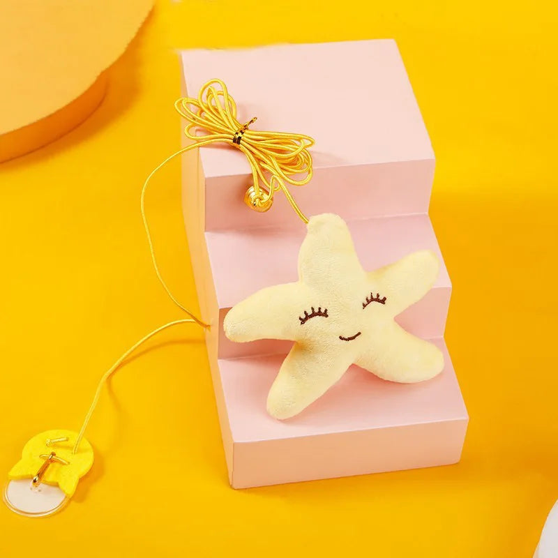 Brinquedo Interativo para Gatos –  Corda Elástica Suspensa