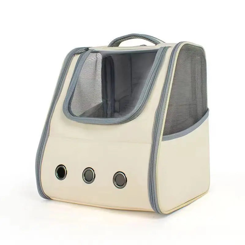 Mochila Transportadora para Gatos – Portátil, Respirável e com Cinto de Segurança