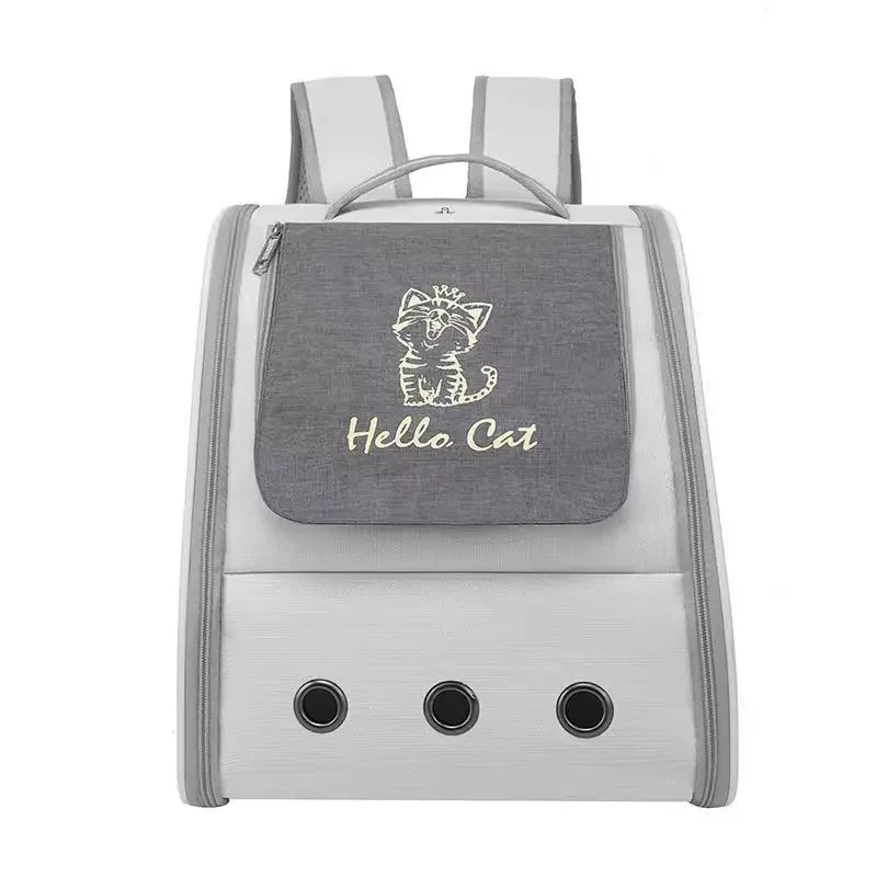 Mochila Transportadora para Gatos – Portátil, Respirável e com Cinto de Segurança