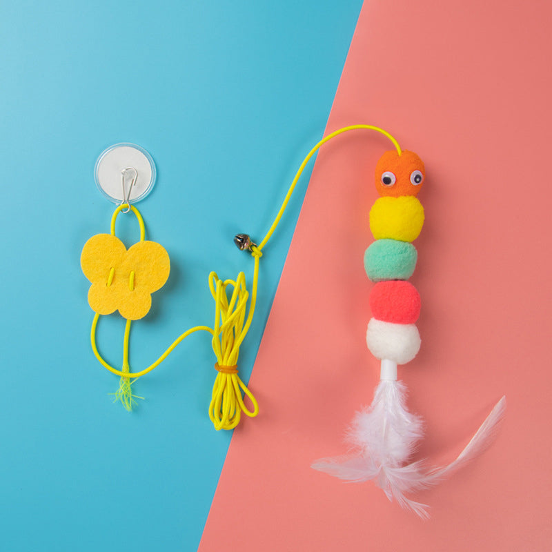 Brinquedo Interativo para Gatos –  Corda Elástica Suspensa