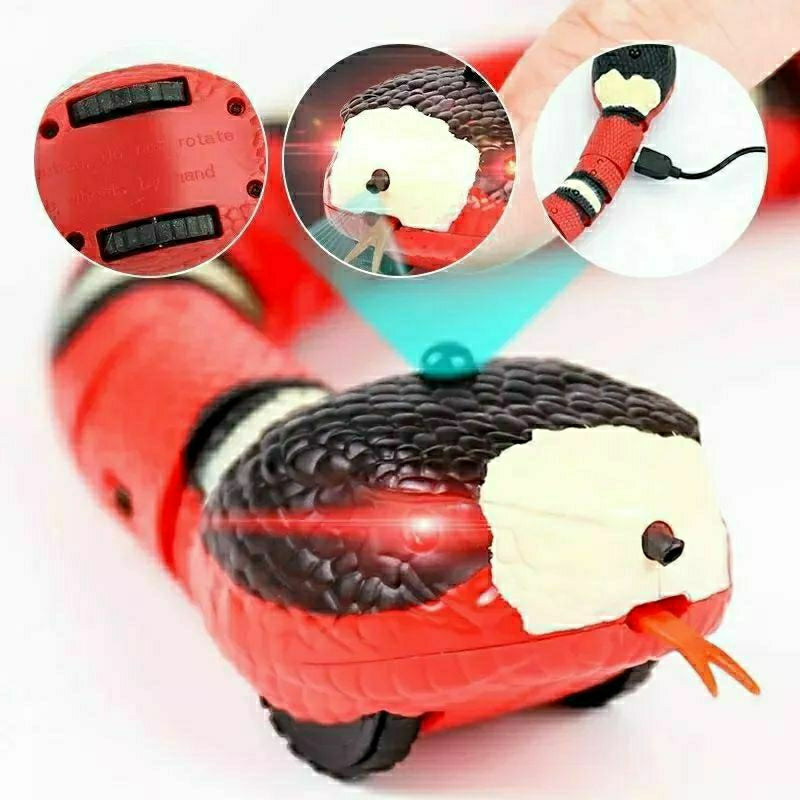 Cobra Elétrica Interativa para Gatos – Brinquedo Inteligente com Sensor e Movimento Realista