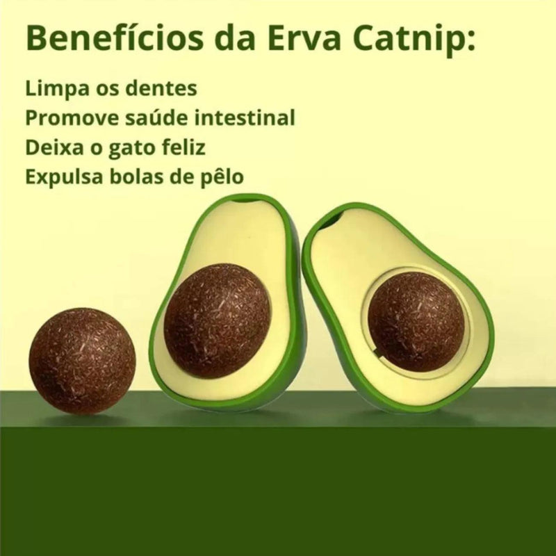 Brinquedo de Abacate com Catnip para Gatos – Divertido e Natural